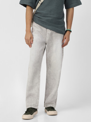 Urbano Fashion Loose Fit Men Grey Jeans