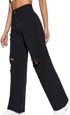 Parimisha Creation Relaxed Fit Women Black Jeans