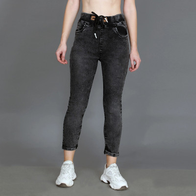 DenimStory Jogger Fit Women Black Jeans