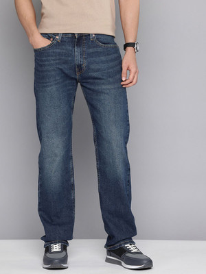 LEVI'S 505 Straight Fit Men Dark Blue Jeans