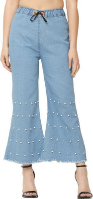 HouseOfCommon Boot-Leg Women Blue Jeans