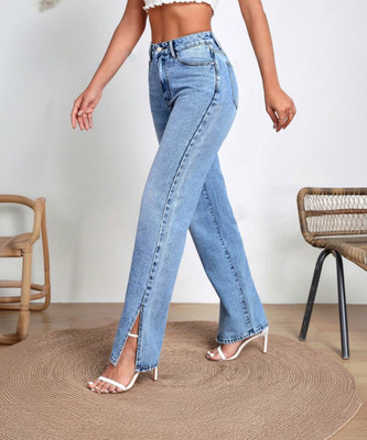 hovac Boot-Leg Women Blue Jeans