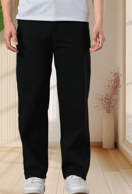 Fader Relaxed Fit Men Black Jeans