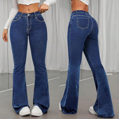 FashionForward Boot-Leg Women Dark Blue Jeans