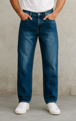 M Q Denim Loose Fit Men Blue, Multicolor Jeans