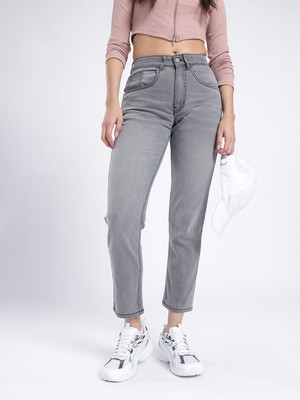 Glitchez Relaxed Fit Women Grey Jeans