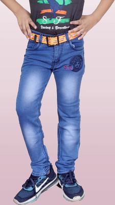 LAHSUAAK Regular Boys Light Blue Jeans