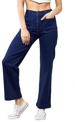 Sanjayyraay Flared Women Dark Blue Jeans