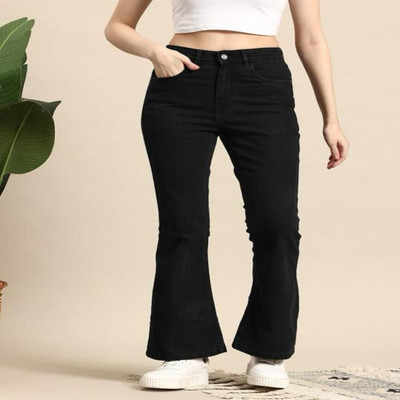 1DAYSTREET Boot-Leg Women Black Jeans
