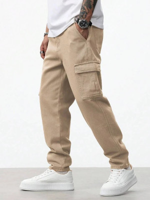 HouseOfCommon Loose Fit Men Beige Jeans