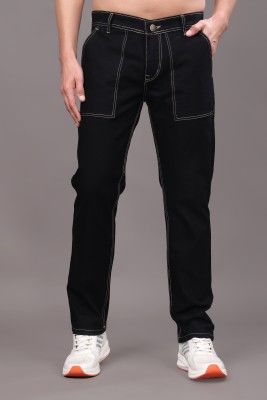 ZAYSH Relaxed Fit Men Black Jeans