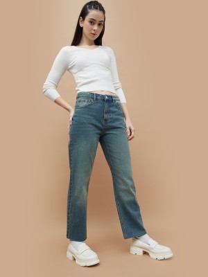 Ginger by Lifestyle Straight Fit Women Blue Jeans