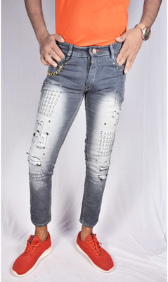 IndiForce Slim Men Grey Jeans