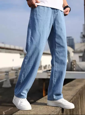 Nalaka Loose Fit Men Light Blue Jeans