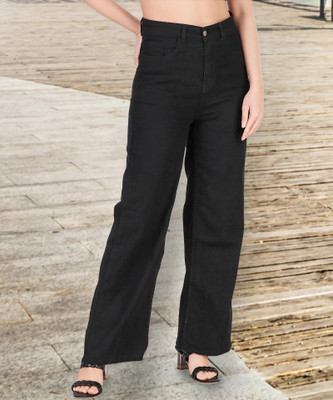 DenimStory Regular Women Black Jeans