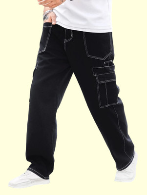 JAAR FASHION Loose Fit Men Black Jeans