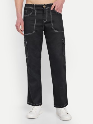 Styzon Straight Fit Men Black Jeans