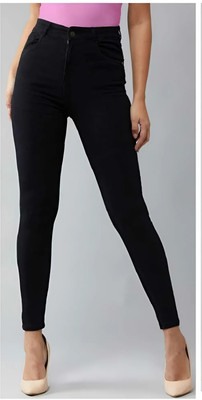 JHIMKEE Regular Women Black Jeans
