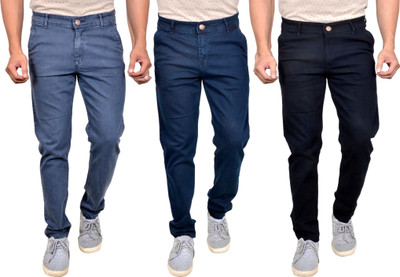 Moudlin Slim Men Multicolor Jeans(Pack of 3)
