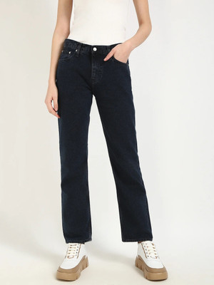 Calvin Klein Jeans Straight Fit Women Blue Jeans