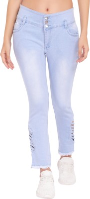 Mercey Collection Slim Women Light Blue Jeans