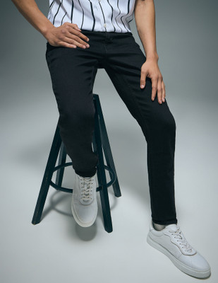 FLYING MACHINE Super Skinny Men Black Jeans