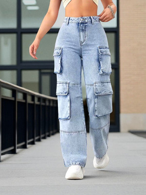 Glossia Loose Fit Women Light Blue Jeans