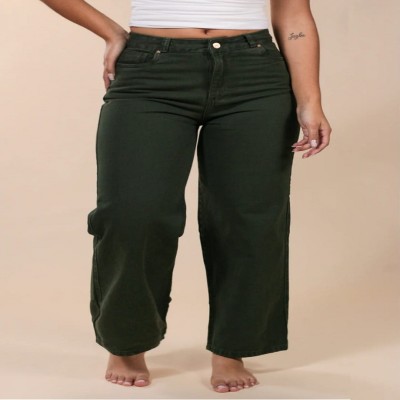 German Club Regular Women Green Jeans