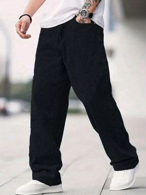 Denim Hype Straight Fit Men Black Jeans