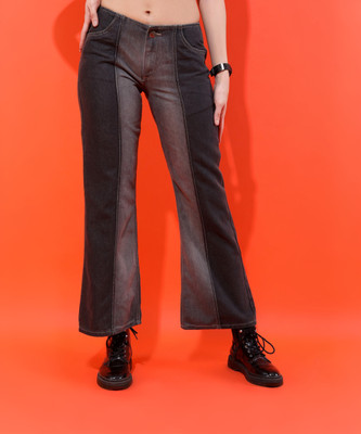 Tokyo Talkies Boot-Leg Women Grey Jeans