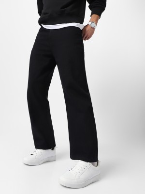 Urbano Fashion . Loose Fit Men Black Jeans