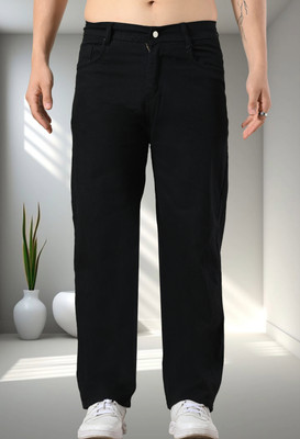 Fader Relaxed Fit Men Black Jeans