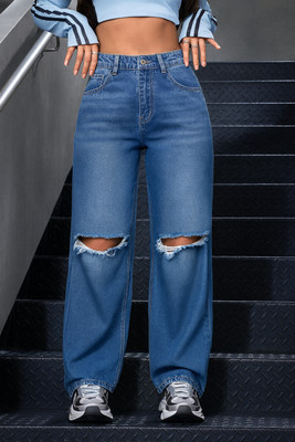 Rockwell Boyfriend Women Dark Blue Jeans