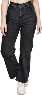 ZXN Clothing Boyfriend Women Black Jeans