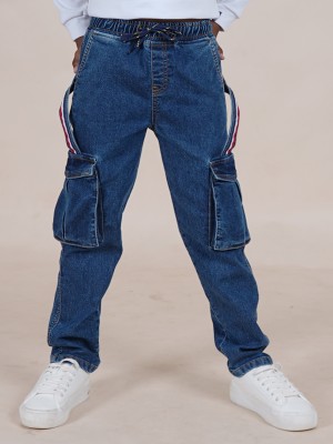 KiddoPanti Regular Baby Boys Dark Blue Jeans