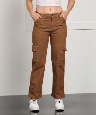 Nifty Relaxed Fit Women Brown Jeans