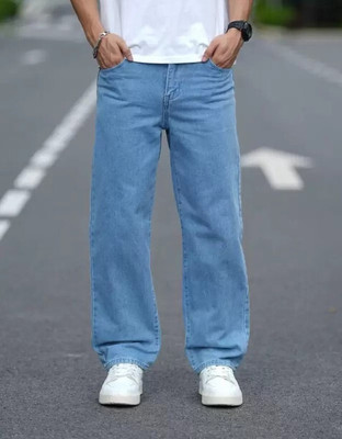 DAIME Loose Fit Men Light Blue Jeans