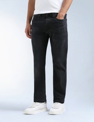 FLYING MACHINE Straight Fit Men Black Jeans