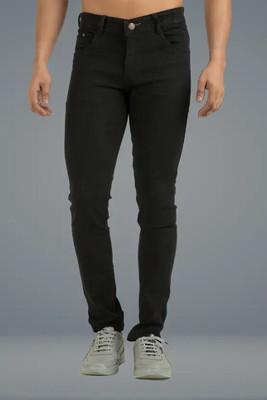 FLIECRAINE Regular Men Black Jeans