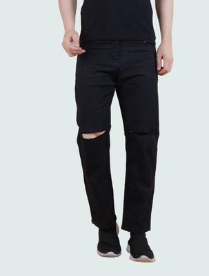mevan Loose Fit Men Black Jeans