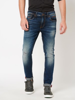 ROOKIES Tapered Fit Men Dark Blue Jeans