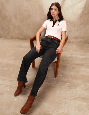 U.S. POLO ASSN. Flared Women Grey Jeans