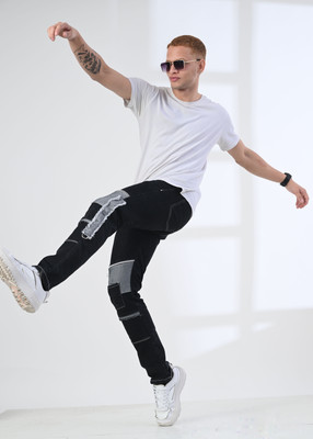 styhub Boyfriend Men Black Jeans