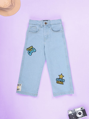 KiddoPanti Regular Boys Light Blue Jeans