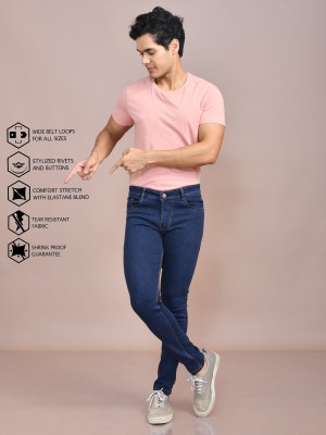 Lzard Slim Men Blue Jeans