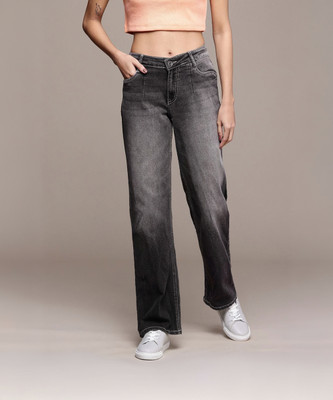 Roadster Straight Fit Women Grey Jeans