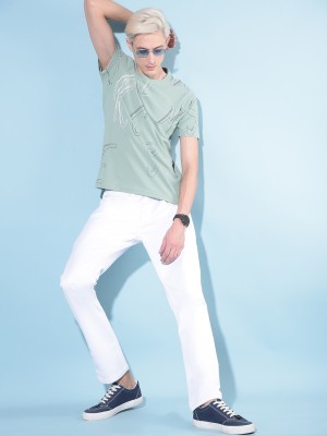 CRIMSOUNE CLUB Slim Men White Jeans