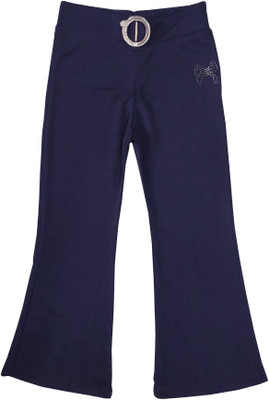 adibaba Flared Girls Dark Blue Jeans