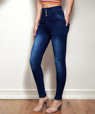 Miss Chase Skinny Women Dark Blue Jeans