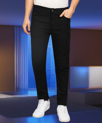 RusticBlooms Slim Men Black Jeans